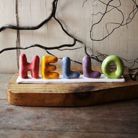 May | Bubble Letters Clay