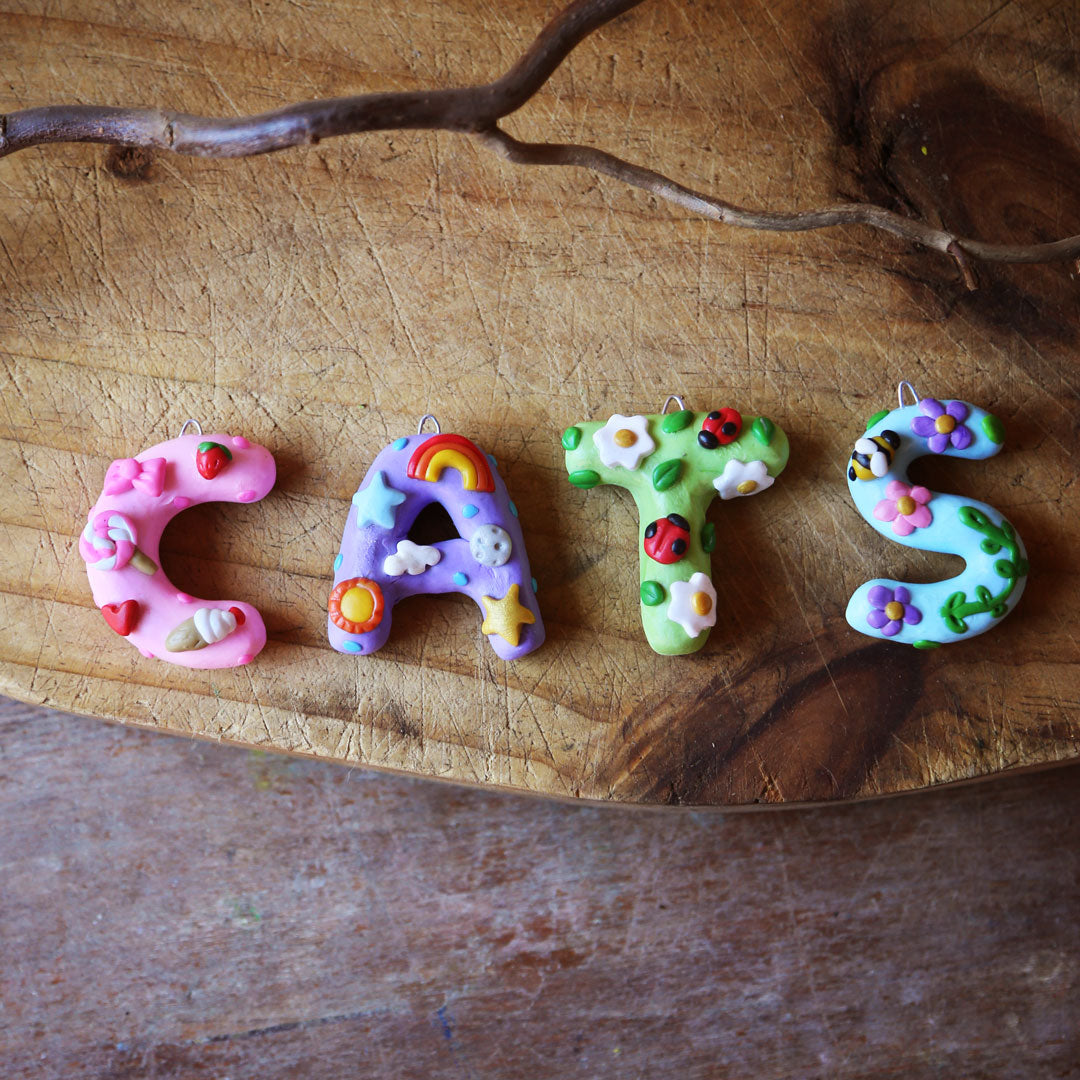 May | Bubble Letter Polymer Clay – Edgedale Arts Studio