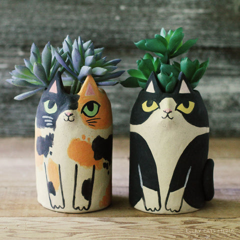 September | Cat Vase
