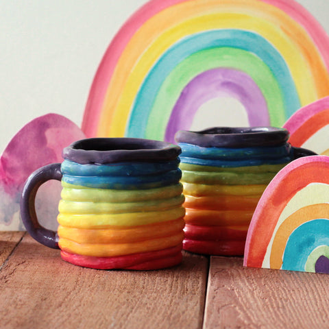 January | Happy Rainbow Mug
