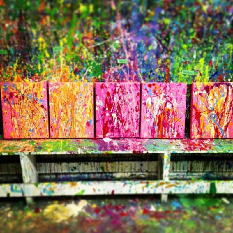 Splatter Painting Party