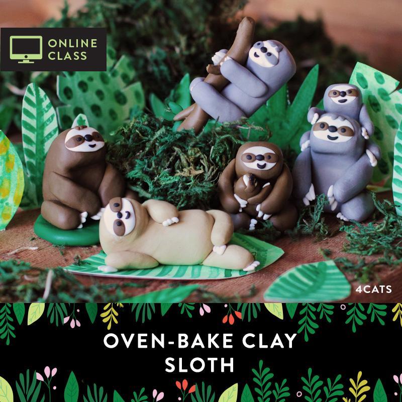 Sculpt a Sloth Kit with Online Tutorial